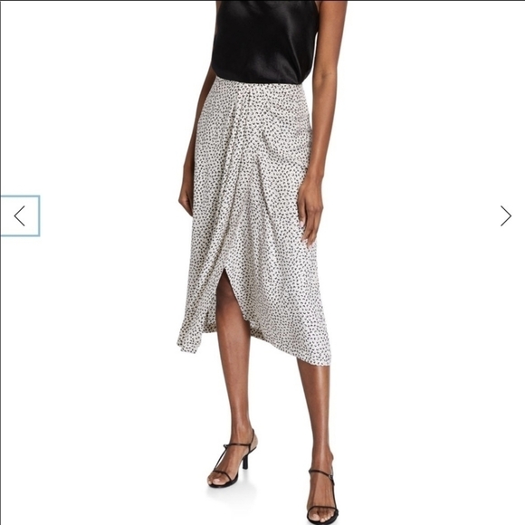 VINCE. Black and White Wrap Skirt - Picture 2 of 15